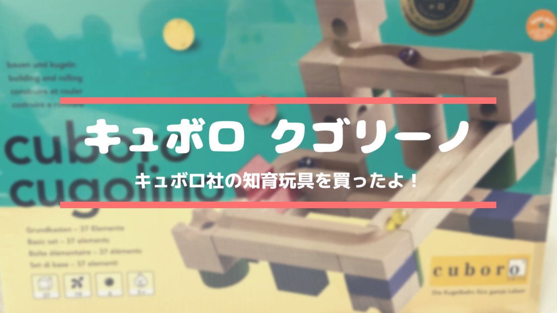 キュボロの入門セット「クゴリーノ」を買って3歳双子が遊んでいます